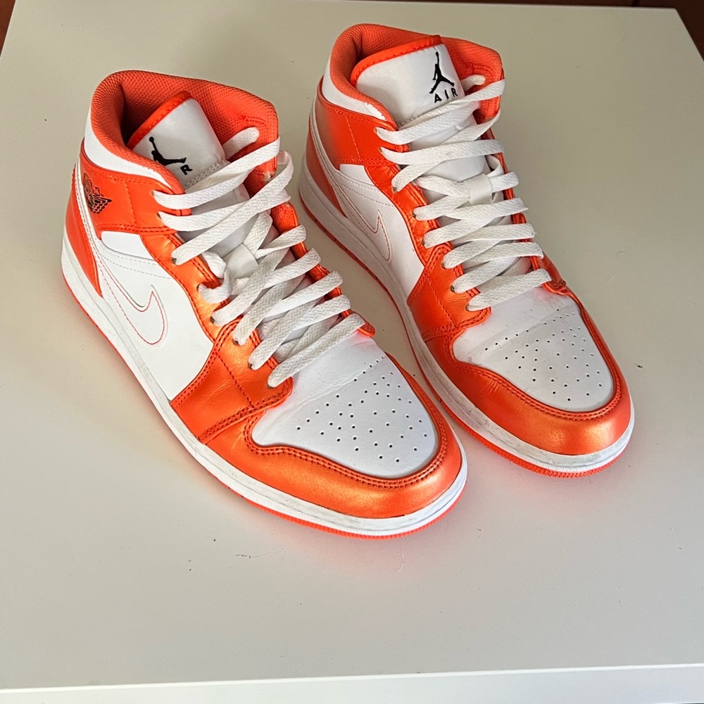 Metallic Orange Air Jordan 1 Mid
